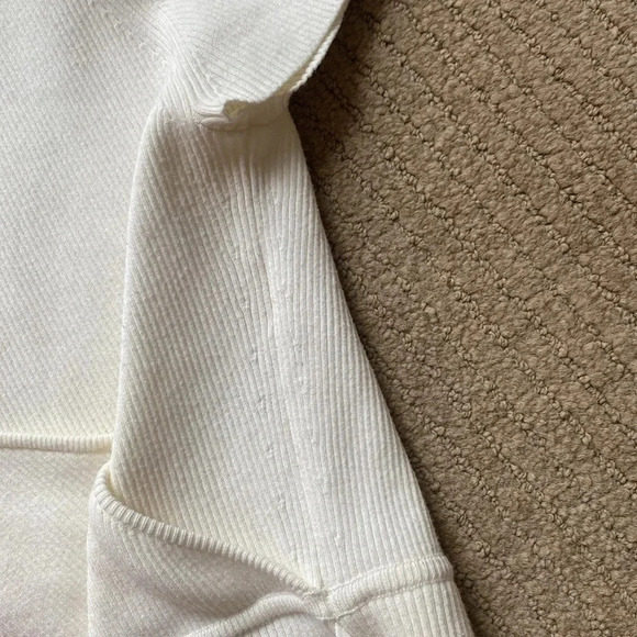 Wilfred Cream V-Neck Sweater - Picture 14 of 16